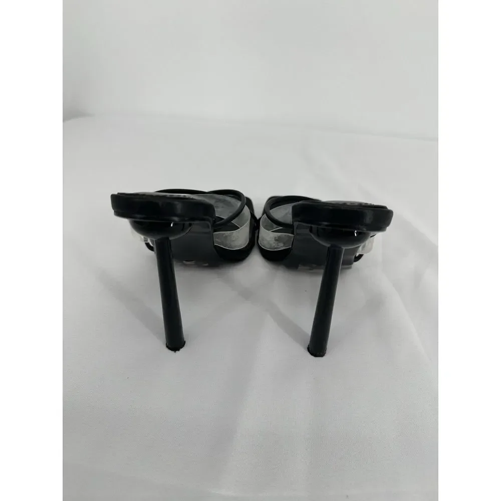 Cape Robbin Sora Strappy Stiletto Heel Sandals, Black, Size Women‎ 7.5